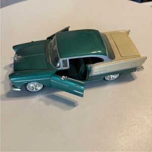 Classic Green and Cream Toy Car